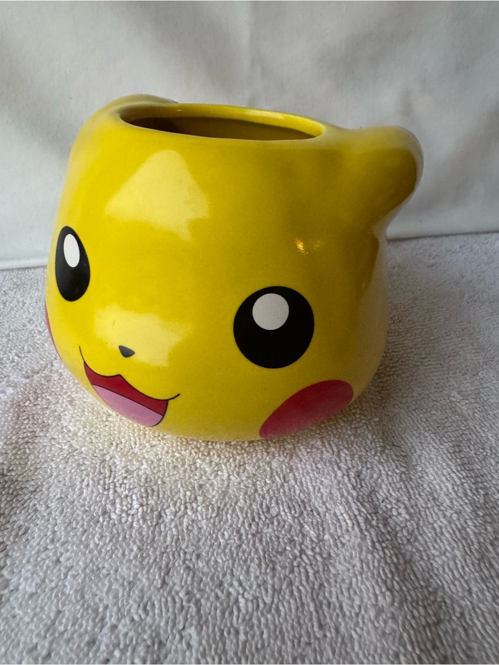 Pikachu Ceramic Planter / mug- Bright Yellow